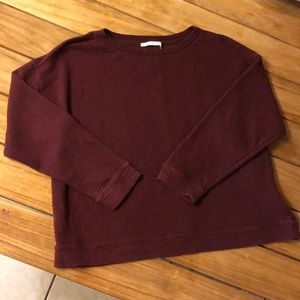 Zara Burgundy Knit sweatshirt